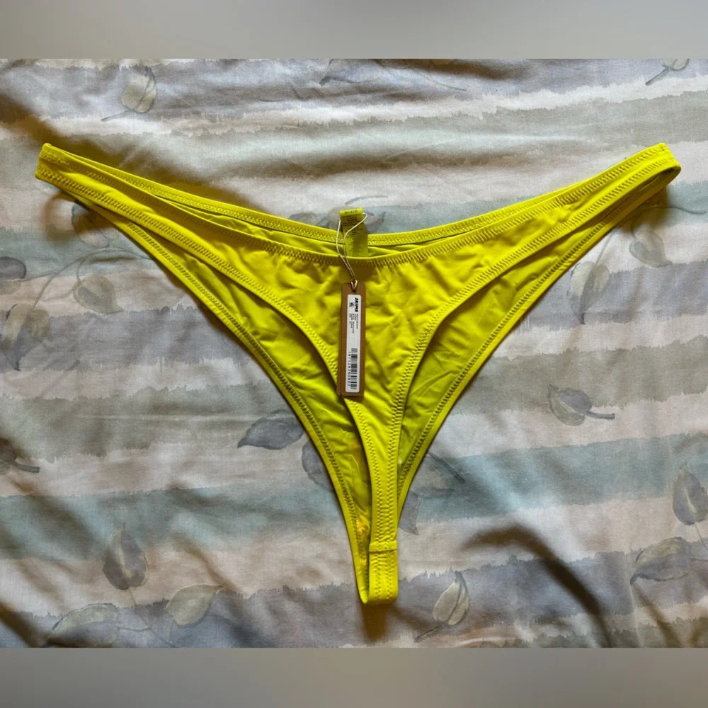 SKIMS Neon Yellow Bikini Bottom